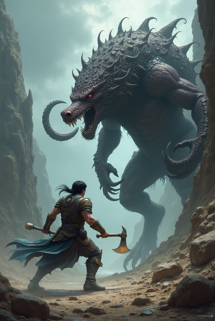 Make a drawing of Greek mythology monsters