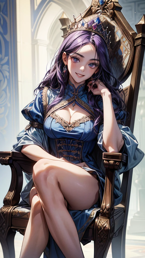 (((masterpiece))),(((top quality))),((ultra detailed))Young woman,reads a book,Details Maximum,azure hair color,brown eyes,enchantress,Pentagram from the Spell,Sits on the Giant's Shoulder,Colorful and Unforgettable Colors,4K wallpaper
