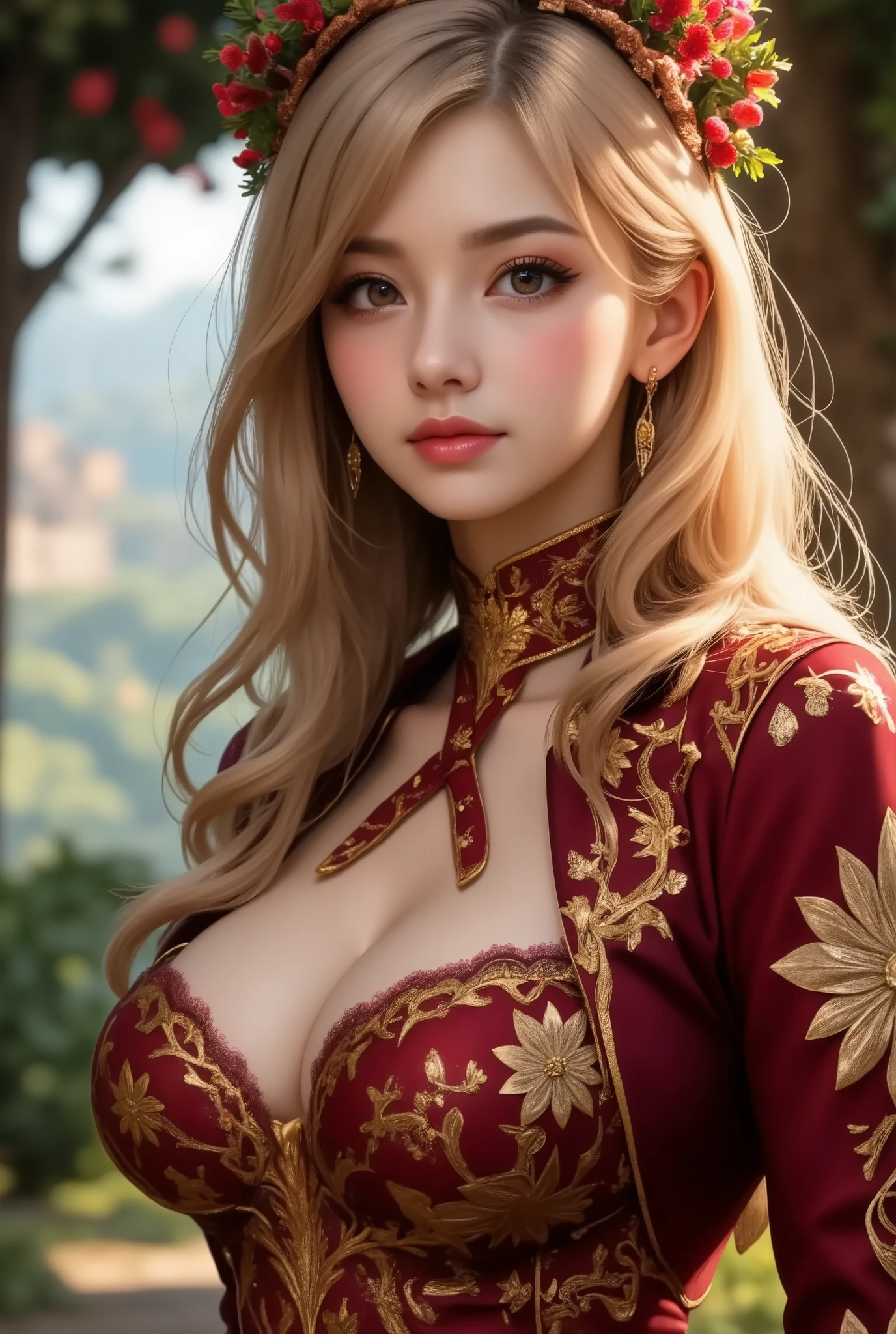  (ultra detailed, absolutely resolution, best quality:1.3), 2.5D, delicate and dynamic, shading effects, hyper realistic, artistic photography,, (full body view:1.7), close up of a long blond haired woman, (christmas costume:1.7), Inspired by Magali Villeneuve, fantasy art portrait  , fantasy portrait  art, detailed matte fantasy portrait , Alice x. open, fantasy portrait , epic fantasy art portrait  , beautiful fantasy art portrait  , Magali Villeneuve,  Graphic Artist Magali Villeneuve, Fantasy genre portrait ,  epic fantasy digital art style 