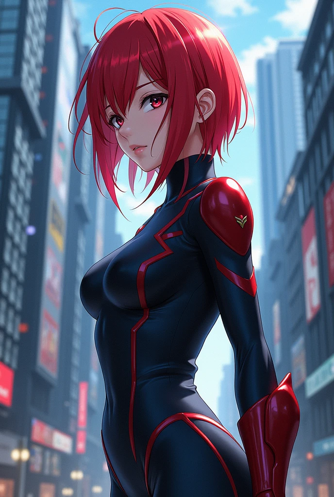 ((best quality)), ((master part)), (circunstanciado: 1.4), (Absurdo), corpo inteiro, Mulher adulta de 20 anos com micro fio dental estilo Simon Bisley, roupas vermelhas estilo evangelion Genesis com detalhes vermelhos, 2 piece outfit, red hair, Centrado, scale to fit dimensions, HDR (high dynamic range),ray tracing,NVIDIA RTX,Super-Resolution,irreal 5,subsurface dispersion, Textura PBR, Post-processing, anisotropic filtering, profundidade de campo, Maximum clarity and sharpness, Texturas multicamadas, Mapas de Albedo e Especular, surface shading, Accurate simulation of light-material interaction, perfectly proportions, octan render, Two-tone lighting, Ampla abertura, ISO baixo, White balance, rule of thirds, 8K BRUTO, crysisnanosuit
