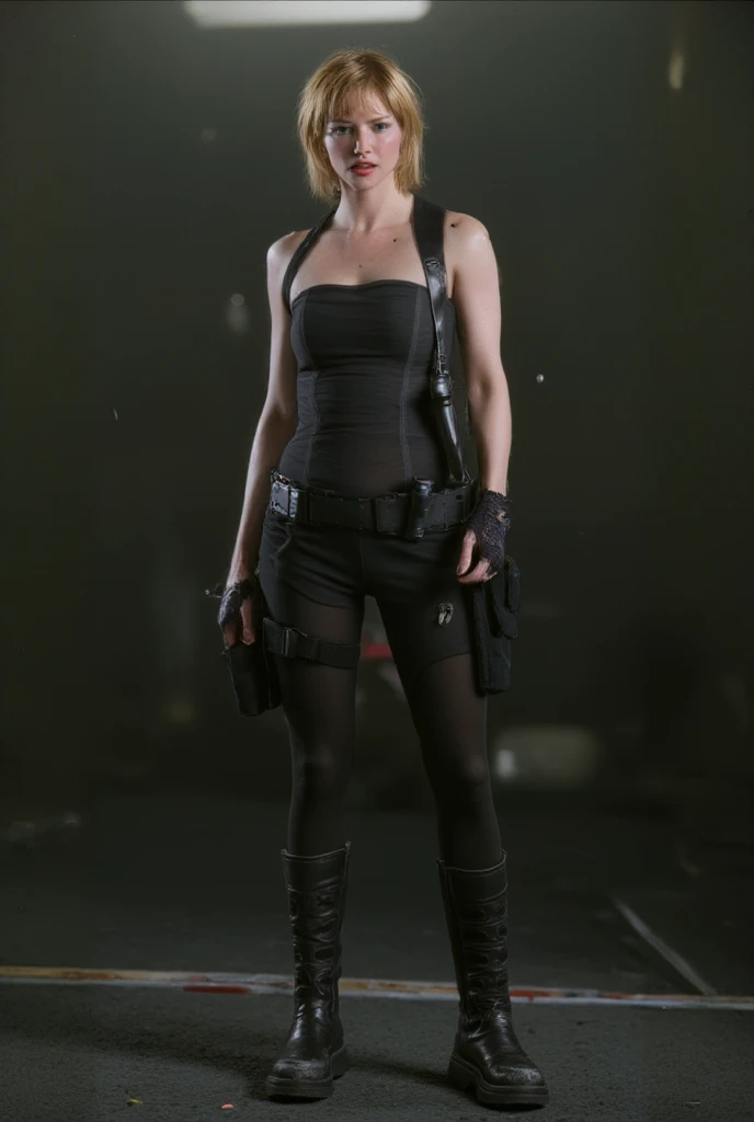 Sienna Guillory as Jill Valentine, Resident Evil Apocalypse, "she is holding cigarette between fingers"