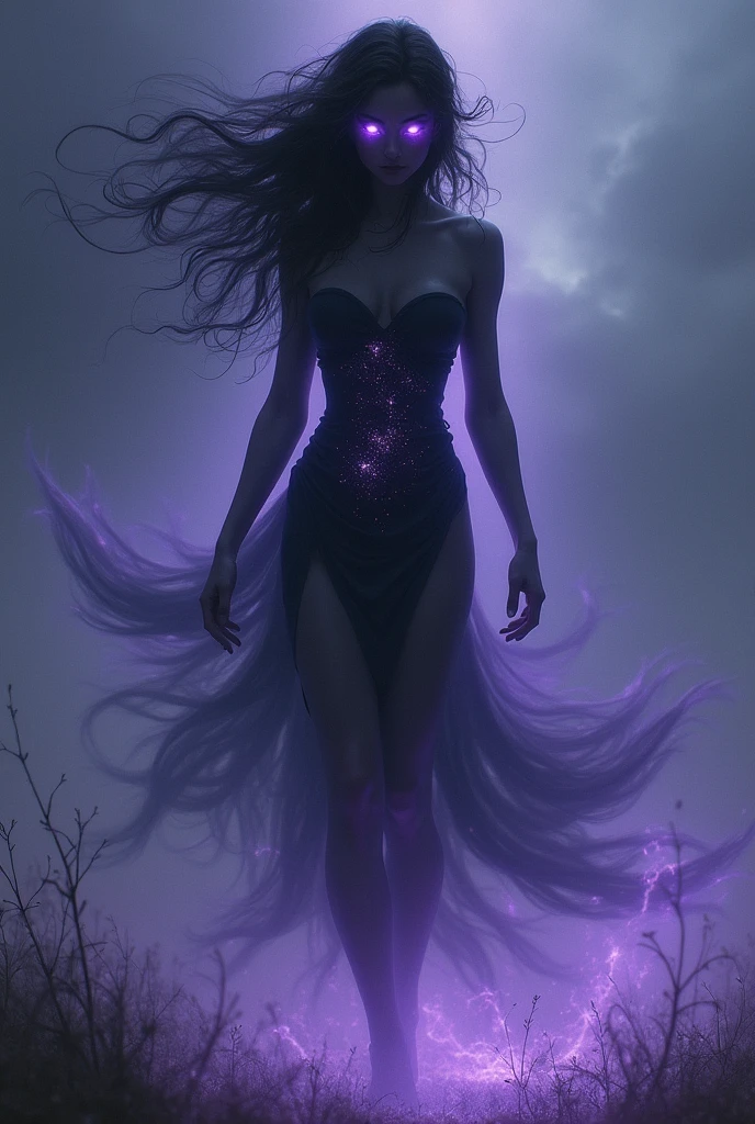 Create a surreal image of light emitting from a full body shot of a black melanin woman dressed in dreamy silk magenta dress and robe, she's floating around visible sound waves, a beautiful imagery that feels like her soul is transcending into the astral world, fantasy art, sci-fi art, surrealism art, 32k, ultra HD, unreal engine rendered, photorealistic image, cinematic lighting, beautiful and ethereal visuals. 