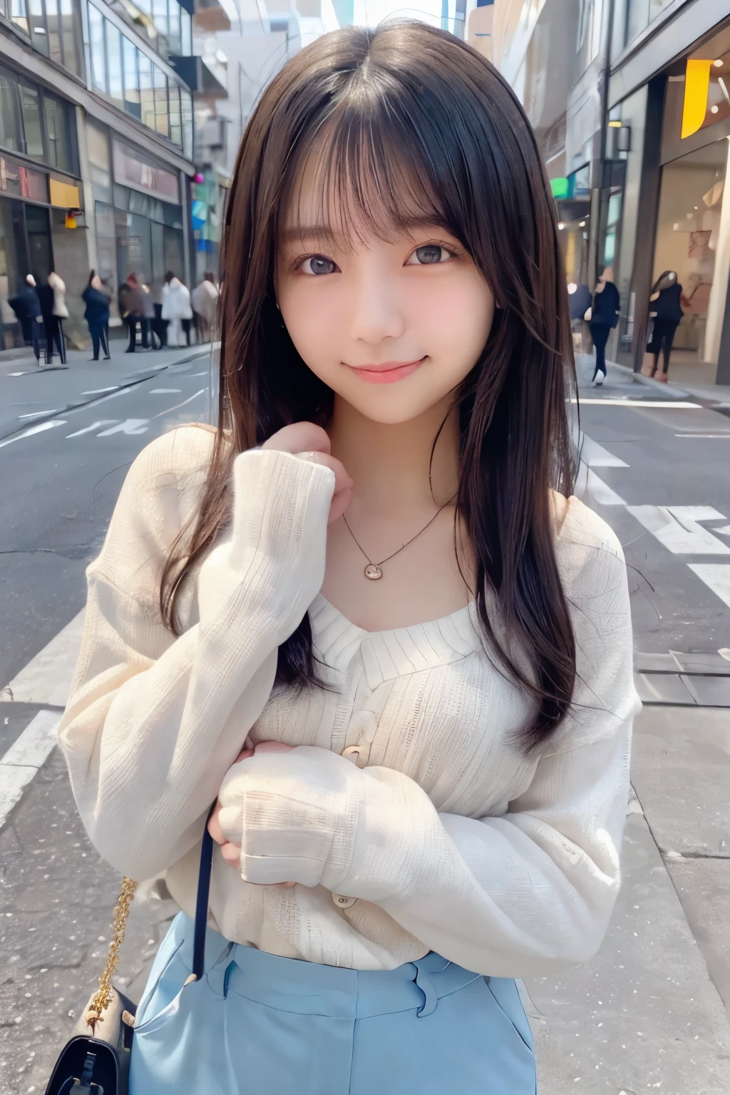 Black Dress、Long Hair