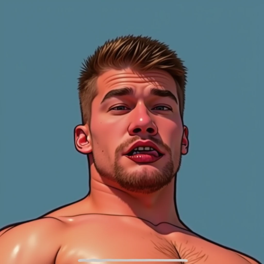 score_9,score_8_up,score_7_up, score_9, score_8_up, (yaoi) riley's dad, 1boy, male focus, brown hair, mustache,brown eyes), male focus, male focus, huge cock, cock worship, pov, front view, lust expression, semiclosed eyes, swollen penis glans, giant cock, big penis, veiny penis, pubes, muscular chubby, bodybuilder, looking at viewer, big ass, huge ass, hairy ass, musky, musk, steam, detailed face, closeup, torso view, back, BREAK score_9, score_8_up, score_7_up, score_6_up, score_5_up, score_4_up, rating_explicit, fcNeg
