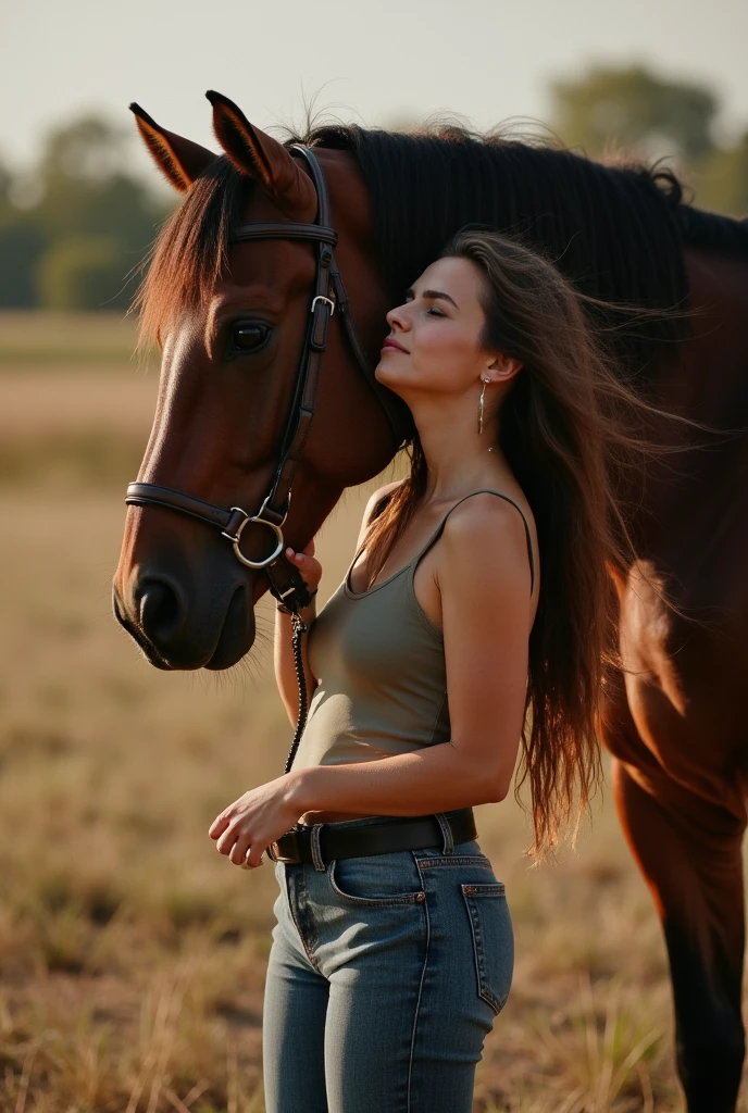 Woman having sex with a horse - SeaArt AI