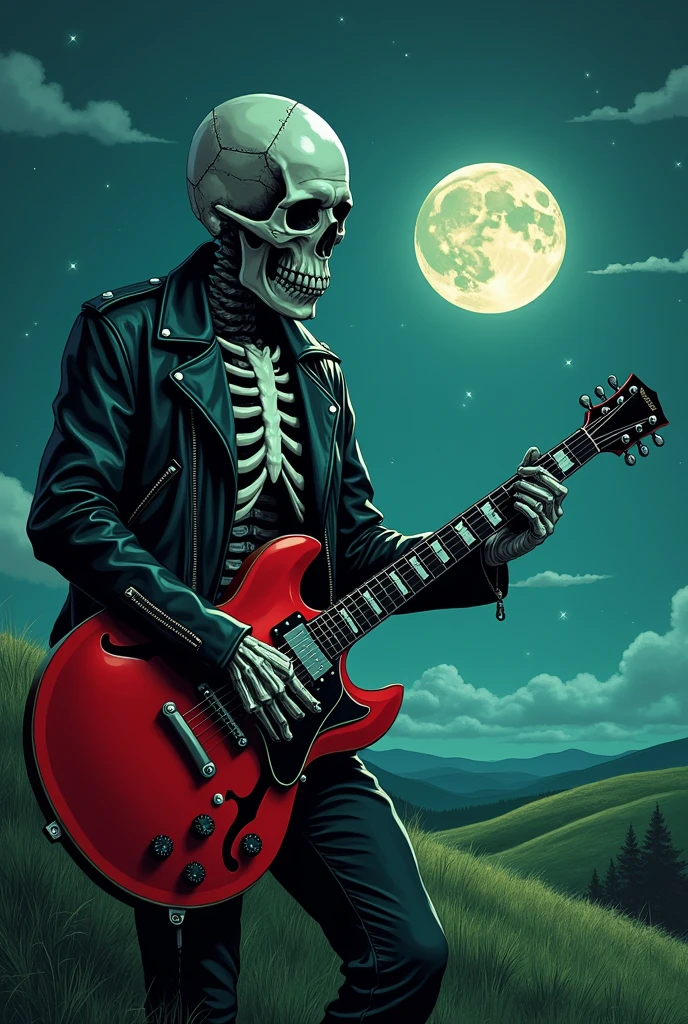 1pzsj1, (flat, user interface vector style), (world in a bottle), wasteland,(A very poor old mech sitting on a rock playing guitar:1.3),(the guitar player),(Sitting:1.2),rust,Wearing tattered armor,Viewers in the distance,Gothic,(Concert scene),(Gothic舞台:1.5),(Blood red moon),Gothic元素,wildfires,cold,gloomy, (simple illustration), (smooth line art: 1.2), (minimalism), white background, (graphic design aesthetics), (flat illustration), (Plane illustration)