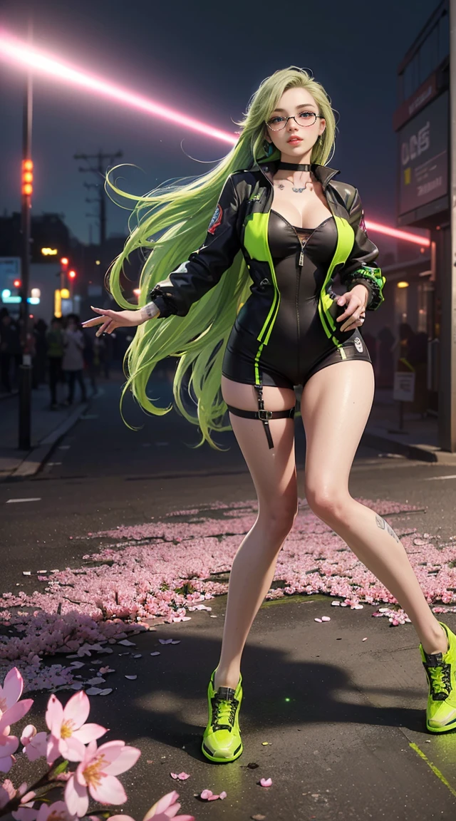 Girl YouTuber,(((1girl in))),((通りを歩いているとてもかわいい美しいGreen curly hairのポニーテールの女の子)),
(short chest:1.4),(((Green curly hair:1.35,Very curly hair,Colored inner hair,Ear breathing,Short hair))),((Green eyes:1.3,upward-eyed:1.flawlessな目,Beautiful detailed eyes,Rainbow shines highly detailed yellow eyes:1.1,Gradient Eyes:1,finely detailed beautiful eye:1,Symmetrical eyes:1,big highlight on eyes:1.2)),((Fat)),(((Lustrous skin:1.5,bright skin: 1.5,skin tanned,Shiny skin,Very shiny skin,Shiny body,plastic glitter skin,exaggerated shiny skin))),delicate detailed fingers,Detailed body,detailed arms,Human Hands,(Detailed face)),
Cute,sluttish,Seductive,Erotic,(((NSFW))),
zettai ryouiki,Revealing clothing,Show skin,((Ultra Miniskirt,beautiful thief's boobs、Beautiful navel、Beautiful collarbone、Beautiful shorts with beautiful armpits、Visible lace strap,White loose tank top with anime girl print)),(detailed costume,detailed clothes),
(Dynamic Pose:1.0),Solo Focus,embarrassed,Centered,scale to fit the dimensions,thirds rule,
Outdoors,((Night view)),(Neon synth waves in a very beautiful city,Cyberpunk Night Street Background:1.5,dark sky,Thick clouds),Vehicles of the future,((Neon light)),Thick clouds,(Cyberpunk style,Neon light, (Synthwave theme background), Lonely street),(((Detailed background:1.25))),
(Best Quality),(High resolution),(Sharp Focus),(ultra-detailliert),(Extremely detailed),(Very high quality artwork),8K_Wallpaper,(8K HDTV CG),(Very fine 8K CG),((hyper super ultra detailed perfect piece)),flawless,(((masutepiece))),Illustration,Vibrant colors,(Convoluted),High contrast,Selective lighting,double exposure,nffsw (High dynamic range),Post-processing,Background blur,