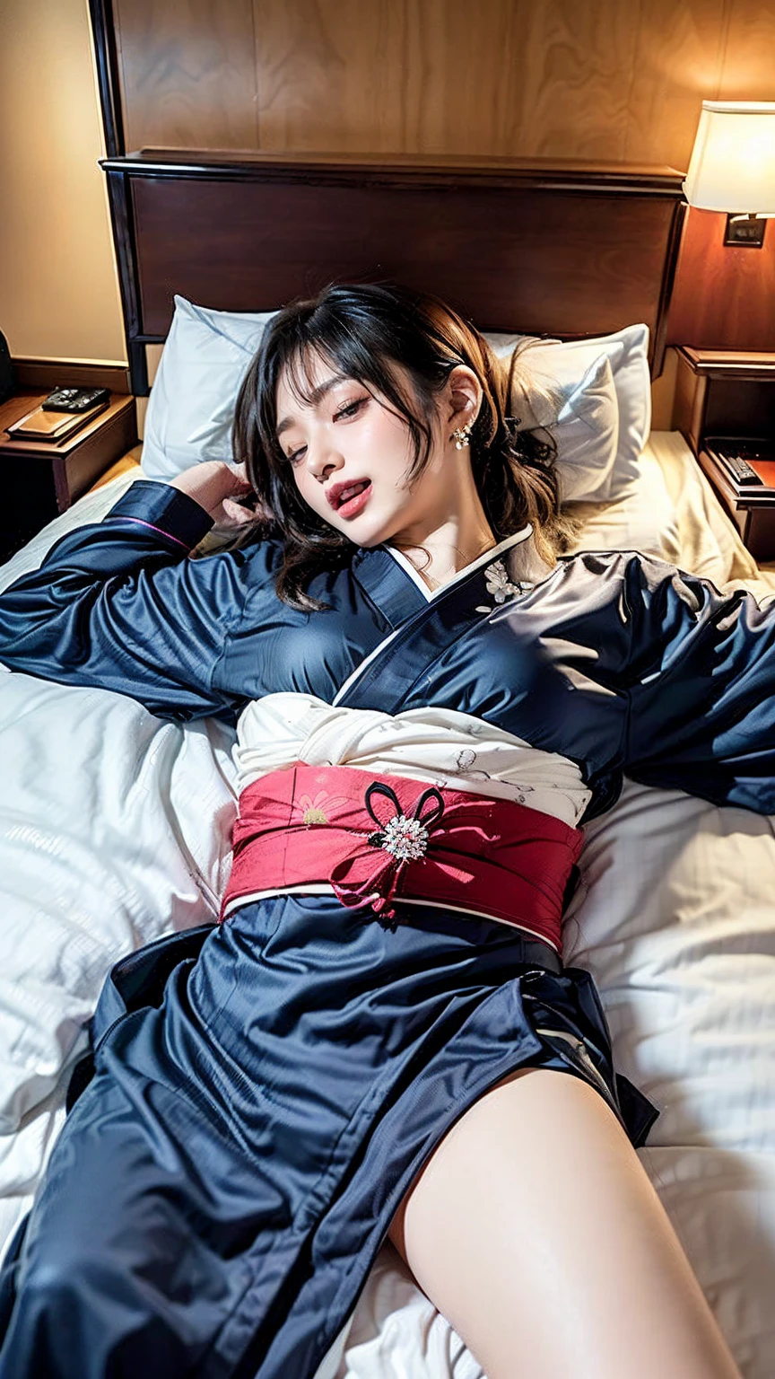 ((Masterpiece)), ((high quality)), ((top quality, head to toe)), (shiny sword armor shattered), Japanese woman stripped of her clothes and lying on a bed ((forcefully held down by multiple male hands and feet)), unable to escape, wanting to escape but unable to, inescapable, beautiful, cute, 20 years old, model-like style, Rape, restraint, radical