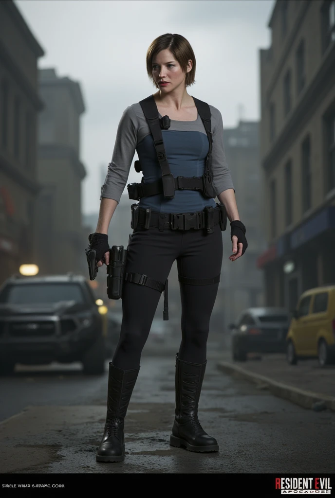 Jill Valentine in Resident Evil Apocalypse, character design, concept art