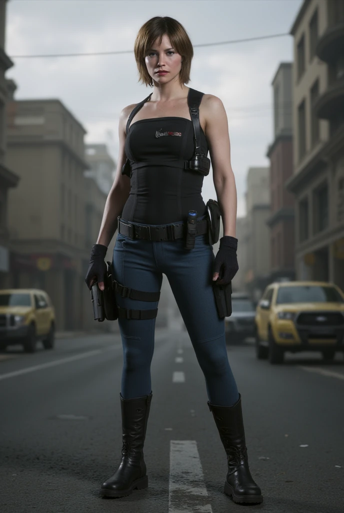 Jill Valentine in Resident Evil Apocalypse, character design, concept art