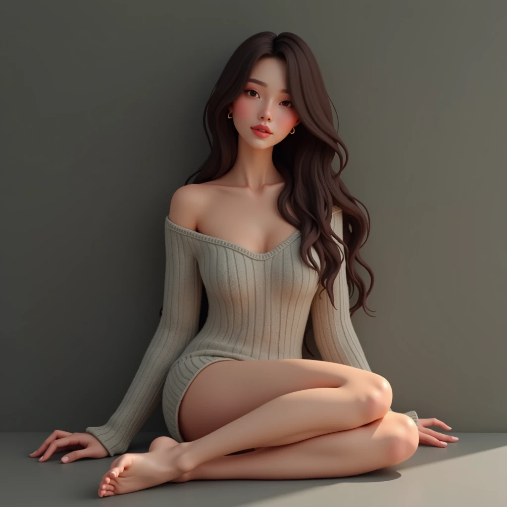PICTURE REALISTIC, coherent image, detailled image, 1girl‚ brown eyes‚ beautiful eyelashes‚ (chestnut hair)‚ (chestnut hair curto), (chestnut hair curtos e cacheados), (Messy hair) vestimentas, sitting on a bench, breasts big, thick thighs‚ pastel and vibrant colors, chibi style, lineart, Simpler 