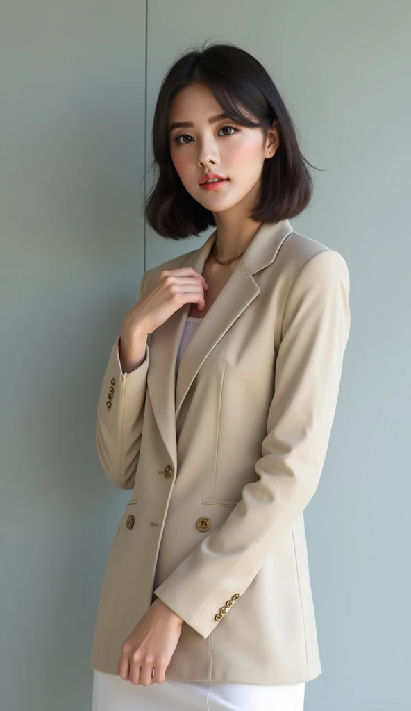UHD, high quality, best quality, 16k,4K(8K),Business Professional Attire,city