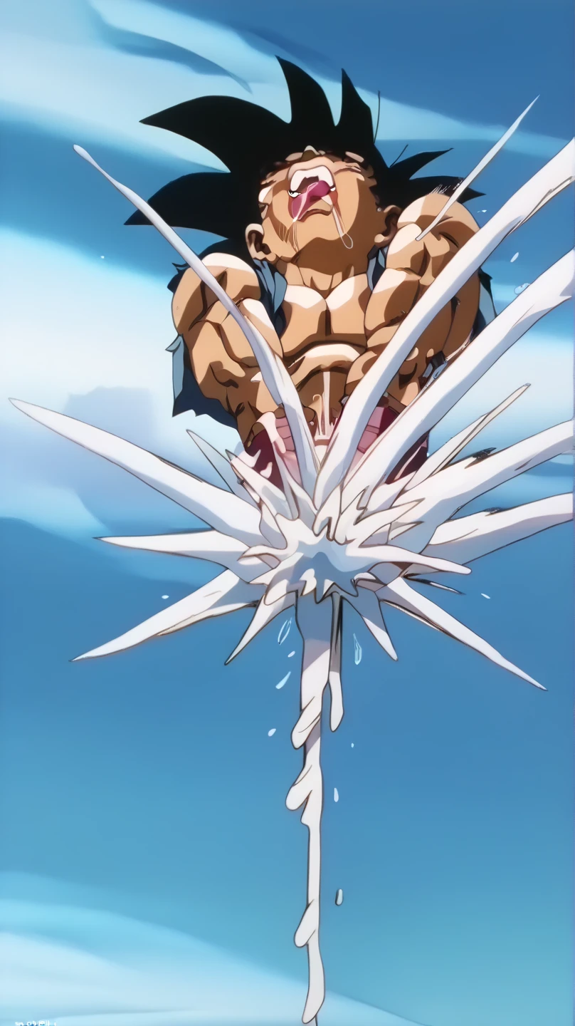 Sex,Erect penis,Open your mouth wide,Drooling,Sweaty,,Bodybuilding,Six Pack,Make muscles bigger,(巨大なErect penis:1.8),(Six Pack:1.6),Painful expression,13-year-old boy,Hero Suit,Beastification Injection,