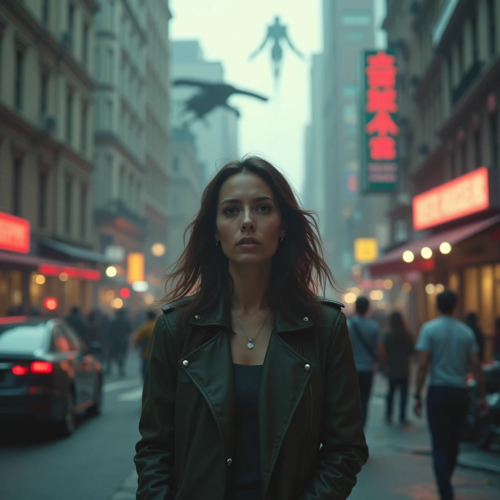 Reporter announcing an alien invasion 