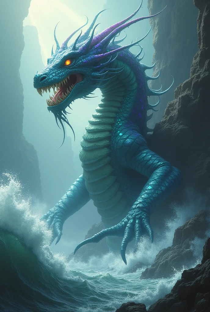 chimera, mix of dog, moray eel and basilisk