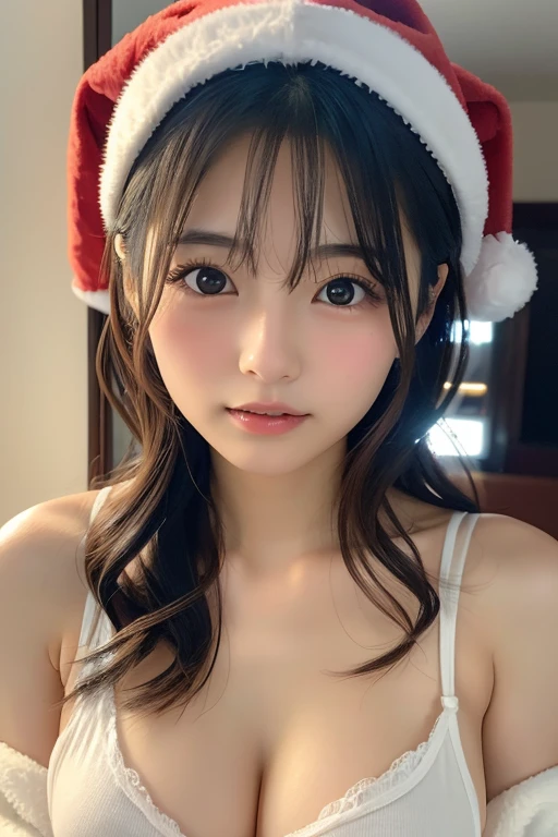 (((Beautiful girl small breasts)))、Japanese、Wearing a jacket, Long Hair, Cyberpunk Red Green Background、(((Upper body naked))),smile,,、Round face,Big eyes, Round eyes、No makeup