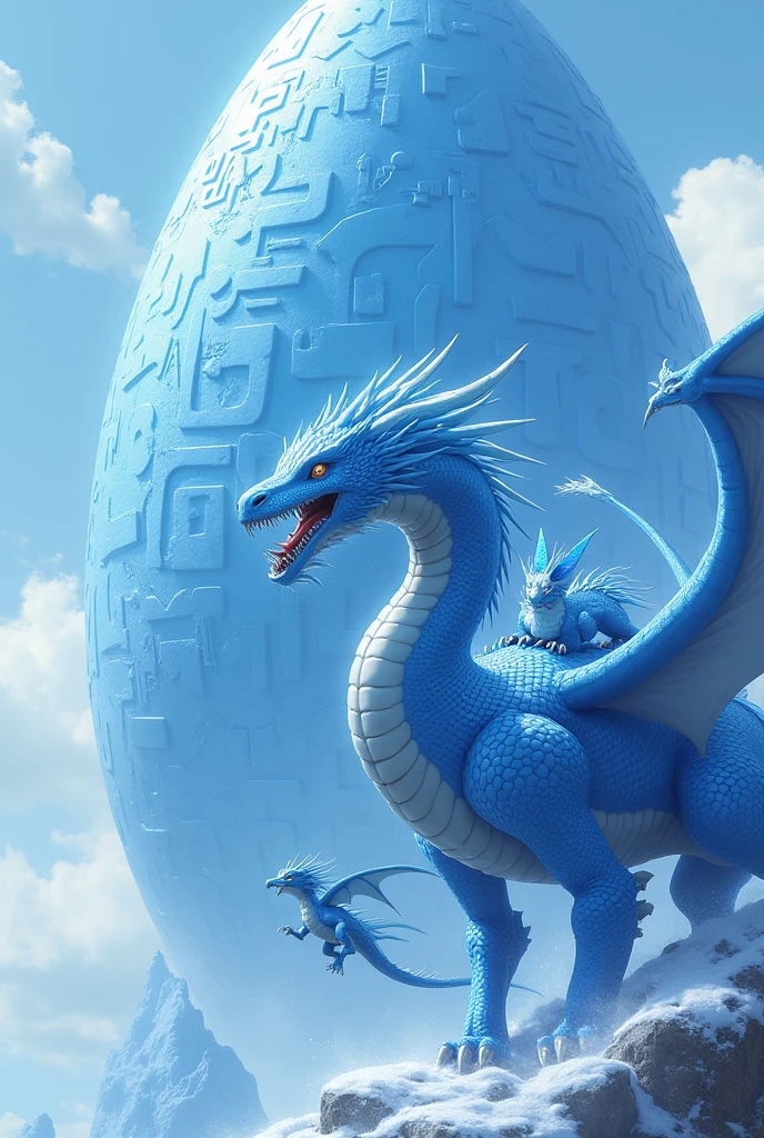 Concept art presents a captivating scene of a majestic turquoise Chinese dragon cradling a with soft, fluffy plush texture, resting peacefully on the fluffy, white clouds. The dragon's scaled fur texture shines brightly under the dazzling sunlight, making the scene even more enchanting and serene. The gentle photo captures the tranquility and warmth of this magical moment.