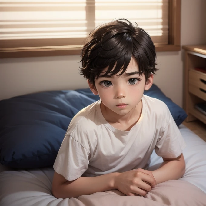 Boy in futon