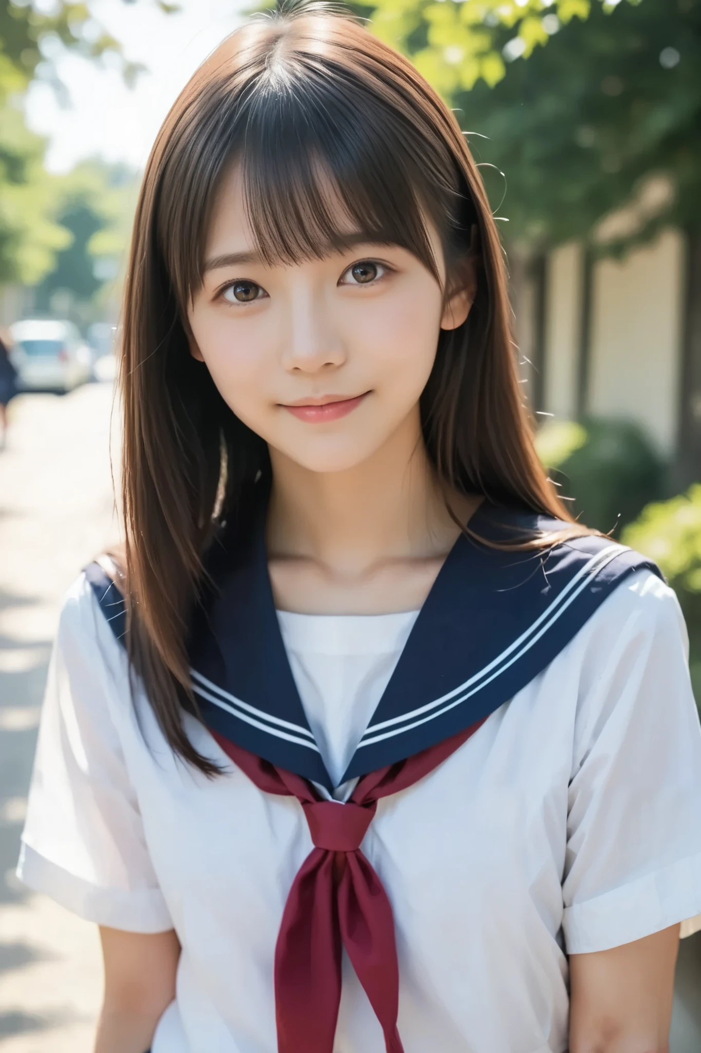 score_9,score_8_ up,score_7_ up,
 realistic ,(photo realistic :1.5),cute girl, , sunlight, face,  school uniform,  Shorthair