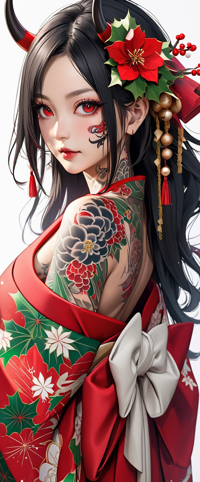 {{{ukiyo-e_style}}},{{flat_style}},{Simple_color},{{{masterpiece}}},{katsushika_hokusai},length_hair,hair_flower,{{black_hair}},red_eye,red_null,{Chinoiserie},{{{Highest_quality}}},kimono,{{Super detailed}},{figure},Maple_leaf_flight,{{One Woman}},{{{alone}}},{{of_Very To_delicate_ofd_beautiful}},blofk_stare,close_To_Audience,{Wind},{flight_splash},{flight_petal},Wind,((large tattoo on the back)){Gorgeous ofd rich graphics}((Undressed kimono))((Big Ass))((She has a big tattoo on her back))((black thong))Image of white