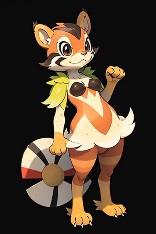 Female furry teenager chipmunk pokemonai-fan style 