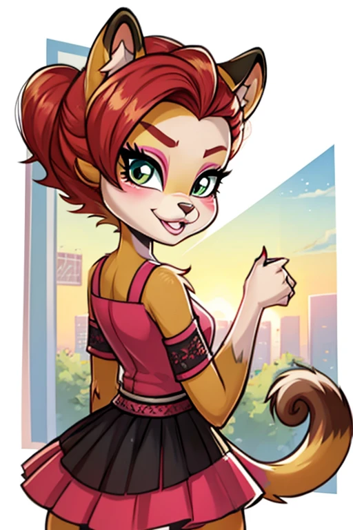 Female furry teenager chipmunk monster high style by yeiyeiart 