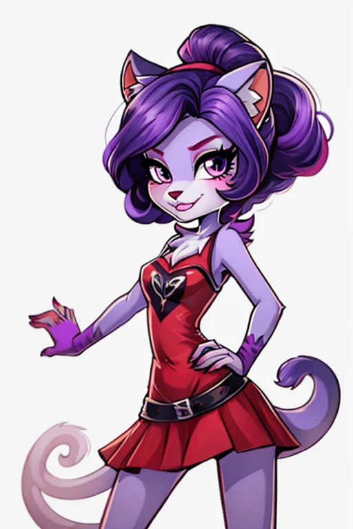 Female furry teenager purple weasel monster high style by yeiyeiart