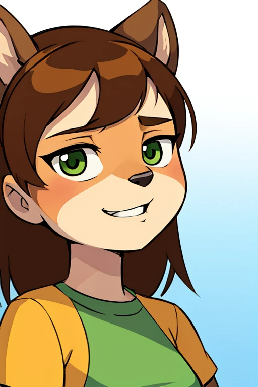 Female furry teenager chipmunk ben 10 style 