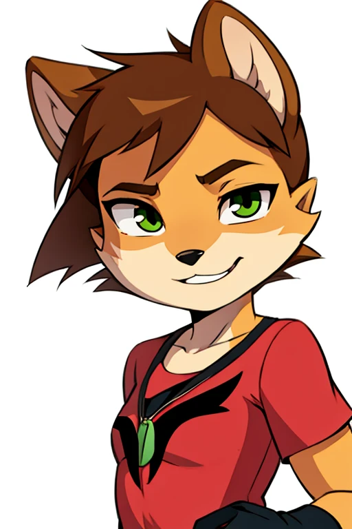 Female furry teenager chipmunk ben 10 style 