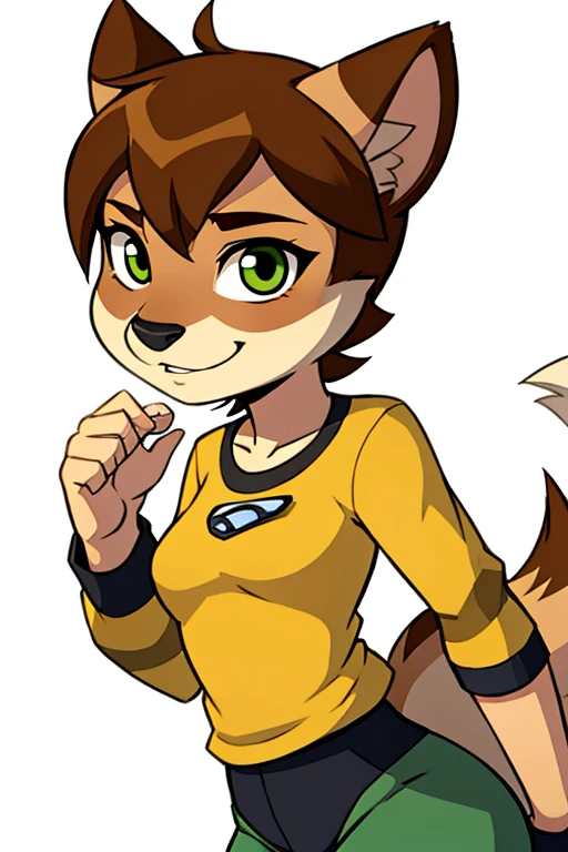 Female furry teenager chipmunk ben 10 style 