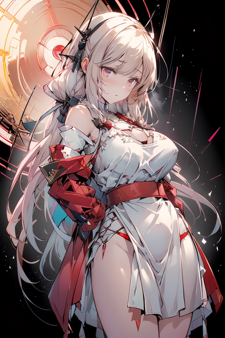 anime character with sword and cape in white dress, cushart krenz key art feminine, demon anime girl, characters from azur lane, ayaka genshin impact, succubus in tight short dress, azur lane style, mika kurai demon, official character art, cushart krenz, drakengard, seductive anime girl, l vampire