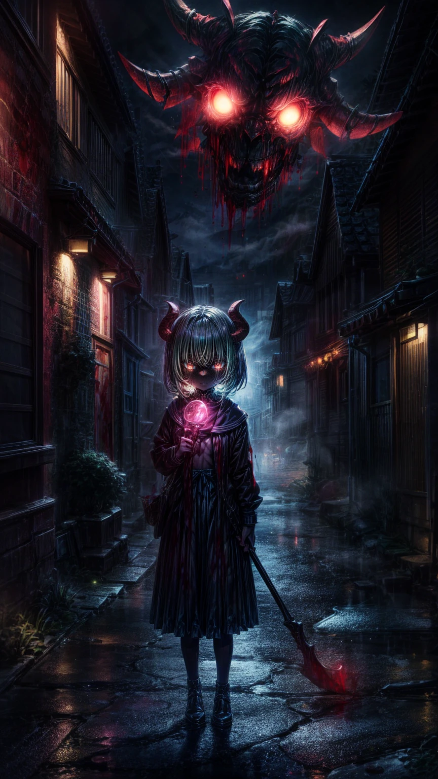 [Scared, parallel, Torn cloth,  dark, fog深い, fog,   One Girl  , expensive,  creepy,   horror, wide  creepy smile,   red glowing eyes, Point it out to the audience  ,,  perfect eyes, Soft light,   High Quality  ,  4K resolution, masterpiece:   fine skin,   Attention to Details  , 最  High Quality  , Awards,   in great detail how a few people are having fun together ,   High Quality  , devilの女王、Horned goat,   Gothic Dress, Living in the Depths of Hell , lava flow,  Long Blue Hair,     bright blue eyes   ,  Red High Heels ,   Navy Blue Dress  、Shadow Face　、  has a weapon 、  Staring at the Audience with an Expression of Fear 、 beautiful girl、とても cute天使、  pink gothic fashion  、 cute、*********、smile、  Long Skirts、  Black Long Boots 、.(最  High Quality  ,4K,  nothing ,masterpiece:1.2),  in great detail how a few people are having fun together , realistic :1.37,   creepy祭壇の背景  ,Dark fantasy, Red Scheme  ,Ominous atmosphere, Eye Catching ,story,anatomy, Anime Style ,  concept art, beautiful  Attention to Details  顔と ((( red eyes ))),A terrifying ritual ,devilの儀式,Premature death,Inappropriate behavior,クレイジーなsmile,Scythe Face,Girl Monster ,  beautiful,   Delicate Facial Features ,  Sharp Eye,   sharp fangs, pale Skin,  dark背景,   movie lights,   dramatic shadows,  gothic,  Gloomy Atmosphere , Dark fantasy, 1 person&#39;S,   Please open your mouth wide ,  Please open your mouth and peel your fangs   , Sharp teeth like a beast , Wide lips, Very big mouth,   red cheeks  , ,( Blood splatter :1.4),Scary smile, smile,  angel design  , TwiSted smile、Bloody、Head bleeding,,,,,、 Blood splatter 、,( Blood splatter :1.4), skull bones,devil&#39;gun, horrorスタイル, ((  several people having fun together)), (( fluttering blonde hair )), ,( Blood splatter :1.4),Female Curves,   Sexy Flat Stomach  ,   perfect hand ,   Perfect Anime Character Faces  , (Pink Tata Dress)),   standing , ((邪悪なsmile)), ,( Blood splatter :1.4), Steam circulation, Illuminated by the moonlight,  night lighting, ( Blood splatter :1.6),アニメ  angel design  , TwiSted smile、Bloody、Head bleeding,,,,,、 Blood splatter 、,( Blood splatter :1.4),  skull bones, Gothic Architecture 、Western architecture、ファンタジーのworld、,Victorian city, Skeleton Gas Light,  absurd,   nothing 、 ((  table top in bed)), ((最  High Quality  )), (  in great detail how a few people are having fun together な), ((  in great detail how a few people are having fun together )), ( beautiful), (( cute)), (NFSW:1.8), 1 personで,(:1.6)、(world&#39;最も恐ろしく creepydevilの少女:1.5) beautiful face、  Full Body Lesbians 、pale,  beautiful肌、 beautiful金の髪、smile gently、 dark建物の廃墟、(snow white&#39;ruffle dress:1.3)、(   dark廃墟は血で染まっています :1.3)、 low angle full body shot 、(少女は血の池の中に  standing :1.5)、(The ground :1.3)、(  Lost a lot of blood .....:1.3)、(クレイジーなsmile:1.6)、Spirit、(Blood dripping from the mouth :1.3)、

