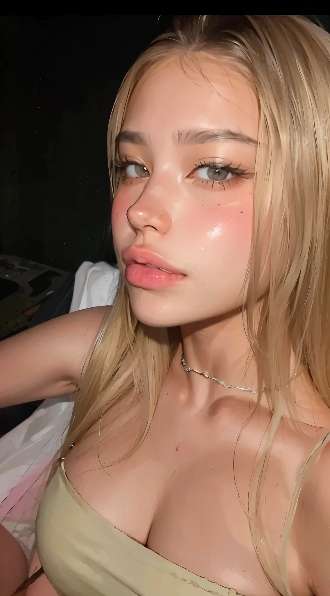 blonde woman with long hair and piercings posing for a photo, with black long hair, with long black hair, perfect white haired girl, ava max, tifa lockhart with black hair, pale porcelain white skin, anime girl in real life,  with black hair, extremely black hair, very black hair, with long black hair, her hair is black