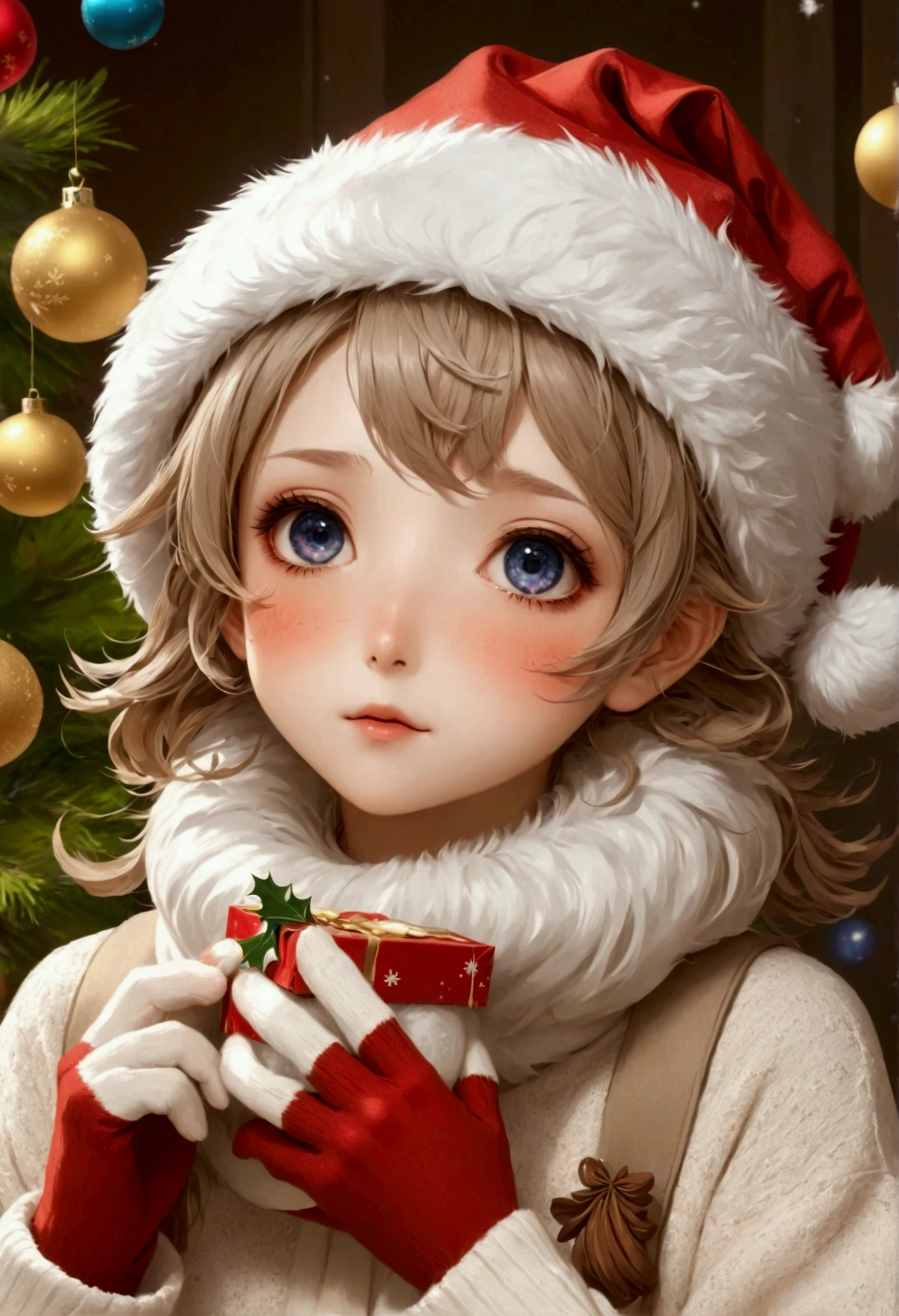  Anime Christmas Wallpaper HD Anime Christmas Wallpaper HD Wallpaper HD, Picture from Kamagurka , pixiv,  realism , Anime style 4K, 8K)),  cute anime girl ,  anime art wallpaper 8K ,  Anime Art Wallpaper 4K,  Anime Art Wallpaper 4K, 4k comics wallpaper, [ Christmas Eve, animated visual effects， Cute Girl, 4k anime wallpaper