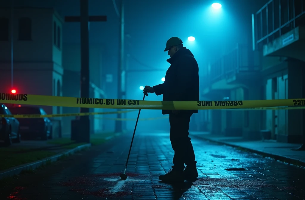 A cupid&#39;s arrow with blood and lying on a street and a cap