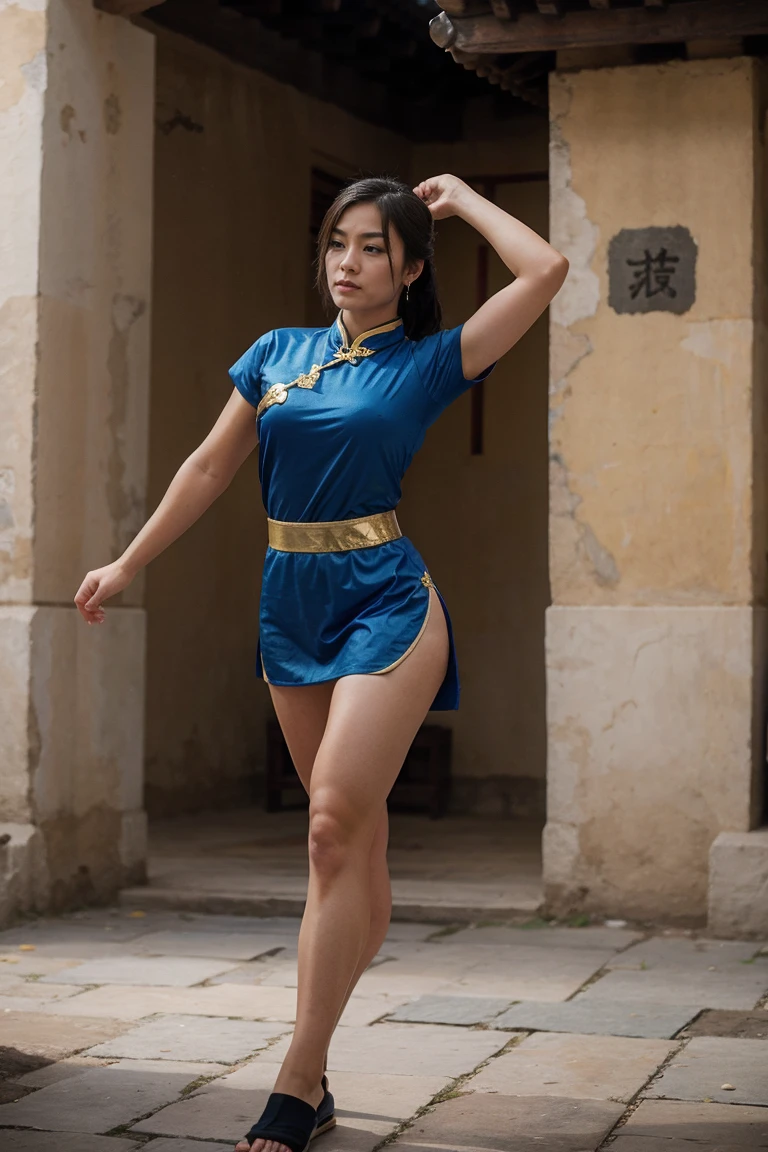 Crie uma obra-prima hiper-realista de Chun-Li sexy, corpo musculoso e sexy, the iconic character from the sixth Street Fighter game. Capture your dynamic fighting stance and powerful kicks with exquisite detail. (roupa sexy, erotic costume, maior enfiado no bundao, xota marcada, seios grandes, seios grandes, chun-li gostosa erotica)« The image must be in high definition (hard disk) and rendered in stunning 8K resolution, mostrando todos os recursos e texturas intrincados. Pay special attention to the fine details of Chun-Li's costume, incluindo seu vestido qipao tradicional e penteado de chifre de boi exclusivo. Use dramatic lighting to increase the intensity of the scene, emphasizing your strength and determination. This photographic request aims to immortalize Chun-Li as a true work of art, mostrando sua beleza seu corpo malhado e gostosa, Grace and prowess in the martial arts. Pornographic Images