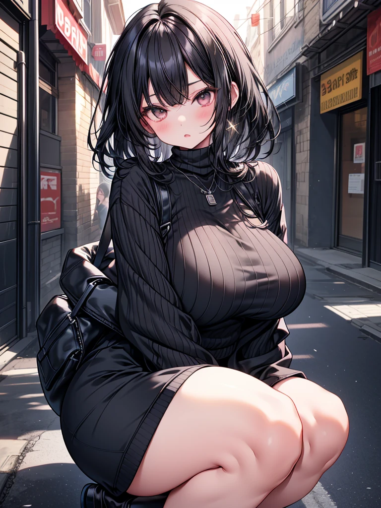 masterpiece,One girl,alone ,Heart-shaped pupils,Open the front,hoodie,, Static Restraints,Exposing her breasts A woman with a large penis growing out of her vagina and inserted into a dummy
