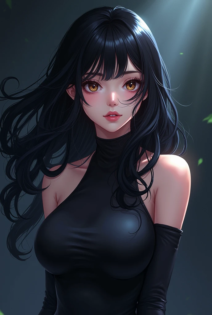 masterpiece, best quality, beauty, shadows, watercolor and oil painting fusion, best quality, hot black artwork, white line art, beautiful woman self portrait, 21 years old, mature features, older woman, pretty eyes, pretty face, black hair, light up,