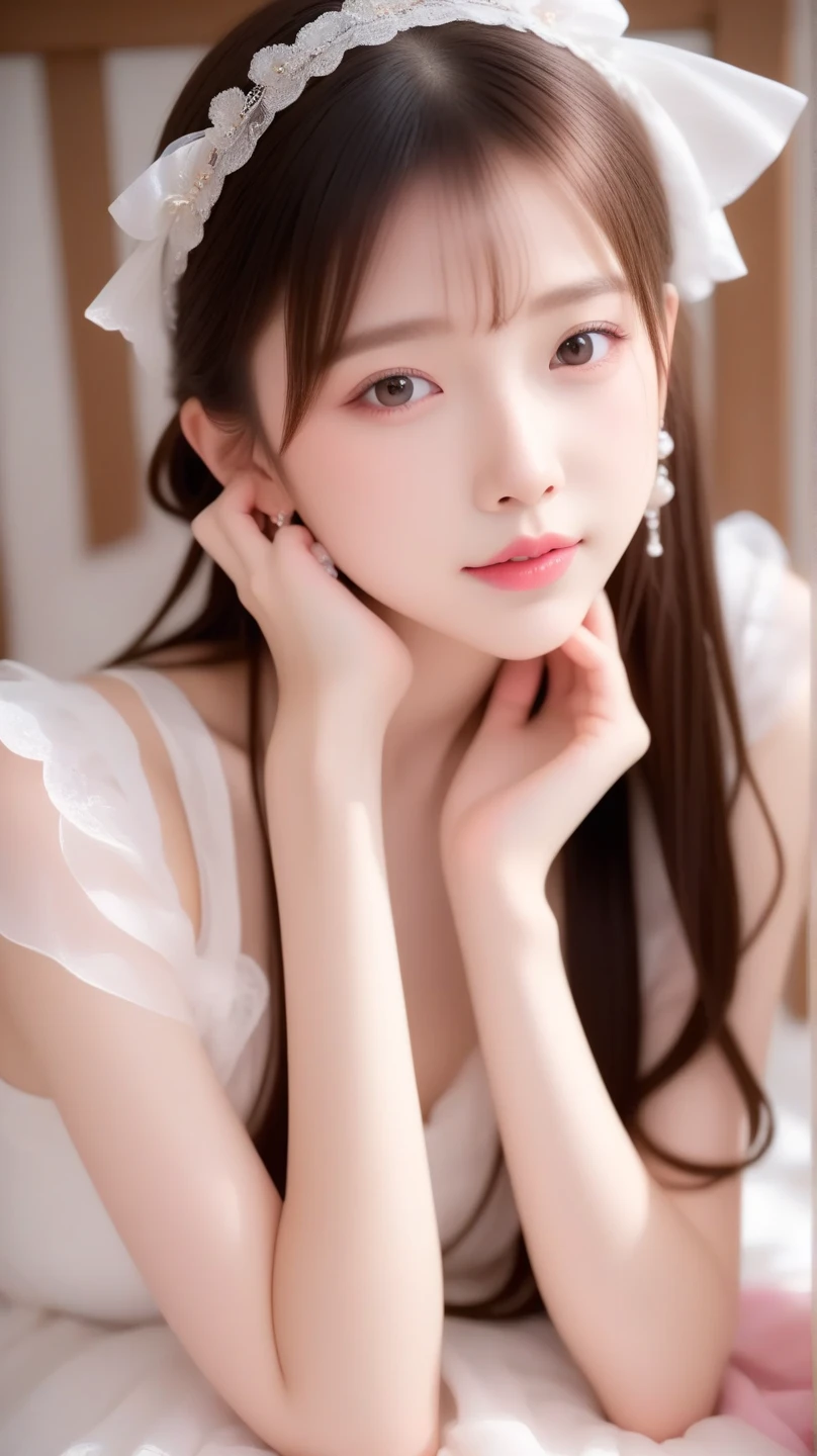 (Highest quality、Tabletop、8K、Best image quality、Award-winning works)、One beautiful bride、(alone:1.1)、(The most extravagant and gorgeous huge pure white wedding dress:1.1)、(Perfect Wedding Lace:1.2)、(The most gorgeous and luxurious giant tiara:1.1)、(The most extravagant and luxurious giant necklace:1.1)、あなたの最高の笑顔で私をplease look、The finest jewellery decoration、Perfect Makeup、Long eyelashes、Ultra HD Shining Eyes、Ultra HD Hair、Ultra-high resolution glossy lips、Ultra High Resolution Perfect Teeth、Super high resolution beautiful face、(Accurate anatomy:1.1)、Very bright and beautiful skin、very bright and vivid、Perfect beautiful bridal hairstyles、(Front facing body:1.1)、(Solid pink background:1.2)、Cleavage、nude、(The 肖像画 was taken from above the lying body: 1.3)、(( M-shaped legs spread, please look )))), (Show me your legs spread wide: 1.5), Real nipples, real open, (女性のマンコ汁がカメラにsquirtしている:1.2), Beautiful 20 year old Japanese girl, Stimulating the clitoris, masturbating and fingering, orgasm, Detailed facial features,(Front view), (squirt from pussy:1.2), (squirt:1.2), Remove the shoulder straps to expose your chest, (Showing realistic beautiful nipples:1.5)


