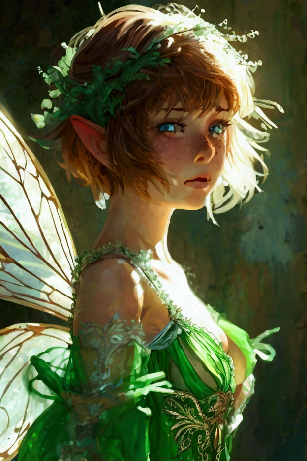 (Tinker Wife:1), cute, cute pose, looking at the viewer, thick thighs, single hair bun hair, short hair, (Strapless Green Dress:1), (fairy wings), 
(chest focus:1.2), From above, (realistic:1.2), (realism), (masterpiece:1.2), (highest quality), (Super detailed), (8K, 4K, Complex), (full body shot:1), 
(cowboy shot:1.2), (85mm),particles of light, lit, (very detailed:1.2), (detailed face:1.2), (Gradation), software, colorful, (fine eyes:1.2),
(detailed landscape, in a glass bottle:1.2), (detailed background), detailed landscape, (dynamic angle:1.2), (dynamic pose:1.2), (third law_composition:1.3), 
(Action range:1.2), wide shot, dawn, alone,
 
(((STANDING))), 
 (((lesbian))), (((only girls))), 
(((masterpiece, HD, high res))), (((beautiful render art))), (((intricate details))), (beautiful hands), (((detailed shading))), 
(((looking at the viewer))), (((fully clothed))), (((full body))), (((against a WALL))), (((resting her back on WALL))), ((leaning slightly forward)), 
(((pulling down her panties))), (((panties down))), (((pose panty pull))), (((sticking hand down her panties))), 
(((she is pulling down her panties))), ((panties at thigh level)), (((panties between her thighs))),  
((showing vagina)), ((naked crotch)), ((Crotch show off)), ((bare crotch)), 
(((Embarrassed))), ((shy)), (((out of breath))), (((TIRED expression))), ((WORRIED expression)), 
((seductive BREAK high-angle view)), ((cleavage)), (((SMALL breasts))), 
(((looking at viewer))), (((detailed eyes))), (((detailed face))), (((detailed mouth))),  
((FRECKLES ALL OVER THE BODY)), ((SHINY SKIN)), 
(((a small 2 inch doll looks at her frightened from the ground))), 