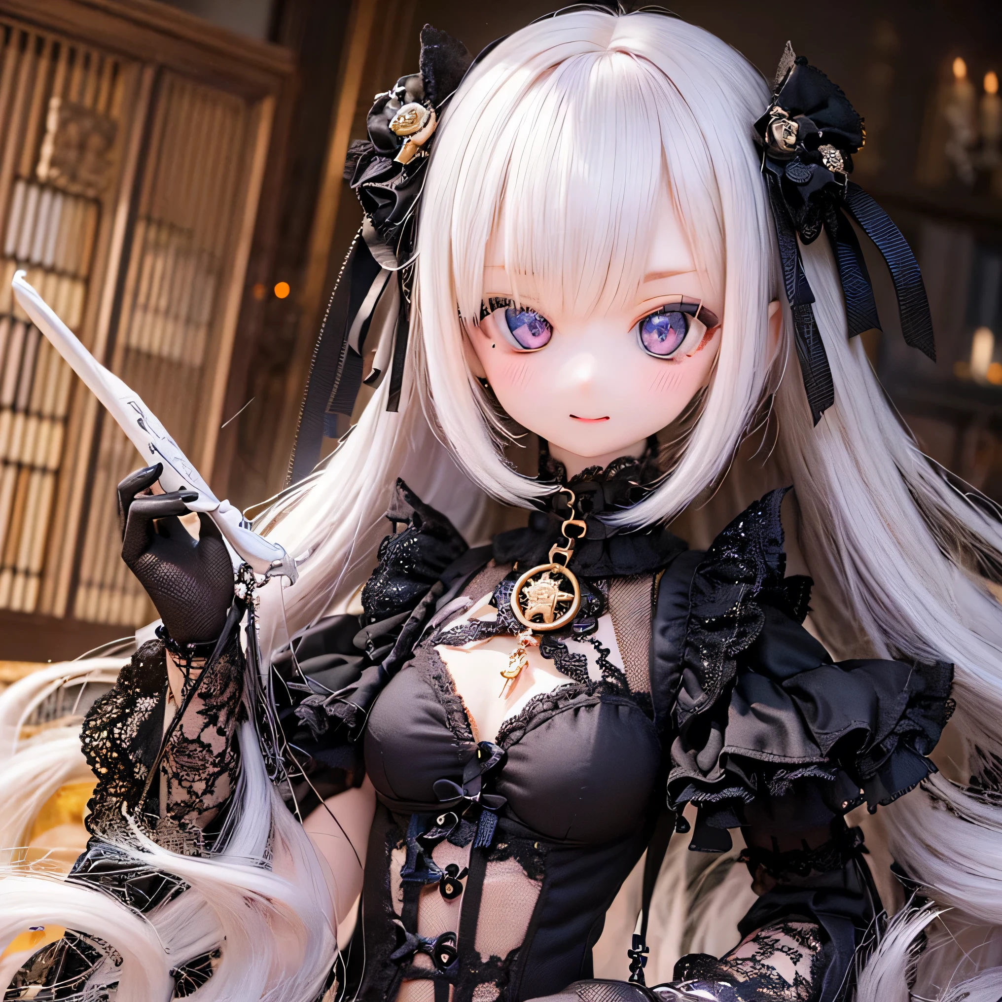 (Highest quality,4K,8k,High resolution,masterpiece:1.2),beautiful detailed eye,length eyelashes,Beautiful lip detail,extremely detailed eye and face,(Vibrant colors,colorful,Contrast enhancement:1.1),dark atmosphere,spooky ambiance,Gothic style,Satanic in front,Devilish charm,(Fine art,shape:1.1),Digital Painting,dark fantasy theme,dramatic lighting,Ghostのようなly beautiful,detailedなテクスチャ, (Horror, dark, Bad luckな) girl, (Gothic, Victorian) fashion, (mysterious, charmな) vision, (pale, porcelain) skin, (length, Flowing) Black Hair, (elegant, Complex) Lace dress, (Bad luck, spooky) Shadow, (spooky, Otherworldly) background, (Illuminated by the moonlight, Ghostが出る) garden, (Bad luckな, charmed〜Three Witch Sisters) forest, (elegant, charmな) stop temporarily, (dark, mysterious) aura, (mysterious, Supernatural) Powers, (Forbidden, mysterious) mode, (charmed〜Three Witch Sisters, cursed) relic, (Twisted, bent) reality, (charmな, Ghostのような) smile, (cold, bone-cold) silence, (elegant, Gothic) architecture, (Bad luckな, hypnotism) eye, (intense, dark) emotion, (Powerful, order) in front, (Bad luck, Bad luckな) atmosphere, (spookyな, spookyな) detailed, (charmな, charm) performance, (Satanic, Ghostのようなly beautiful) shape, (elegant, spooky) composition, (Surreal, dream-like) scenery, (strict, Bad luckな) cloud, (magic, mysterious) element, (charmed〜Three Witch Sisters, Ghostのような) aura, (Shadowのある, mysterious) shapes, (Ghostが出る, Abandoned) Apartment, (Bad luckな, malicious) 意shape, (Supernatural, Otherworldly) energy, (Ghostのような, cold) whisper, (elegant, dramatic) stop temporarilys, (mysterious, mysterious) beauty, (Devilish, charmな) eye, (intense, Powerful) vision.Open your arms、(((Ghost)))