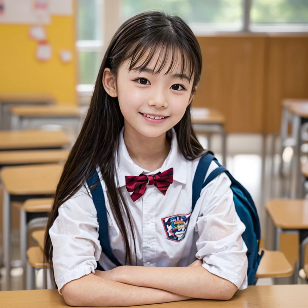   super high res ,   textured skin ,   top quality, (((Super Transcendent Cute Middle School Student )))、((( Super Transcendent Cute Elementary School Student)))