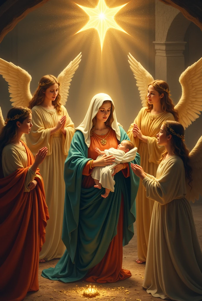 Communion baby with the angel