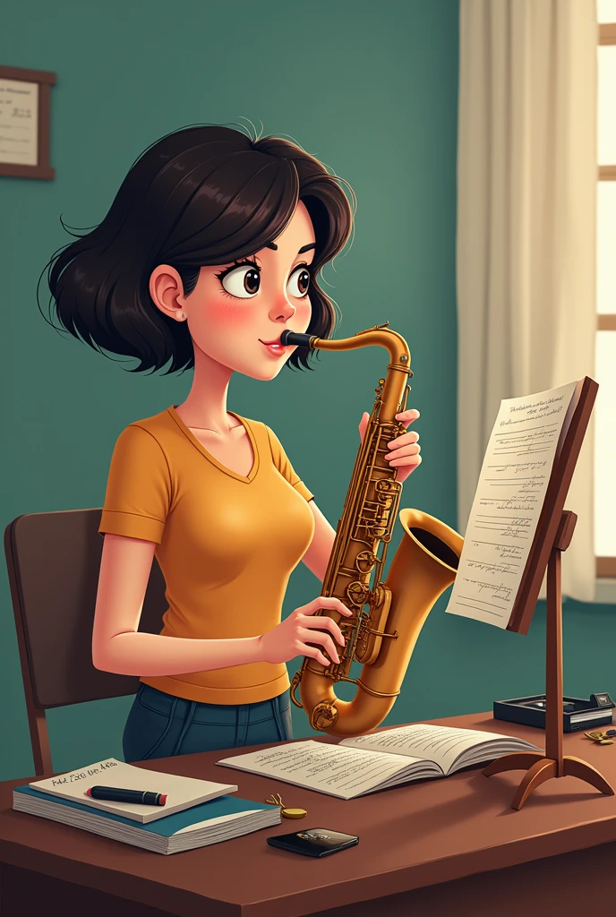 Sax Teacher Girl