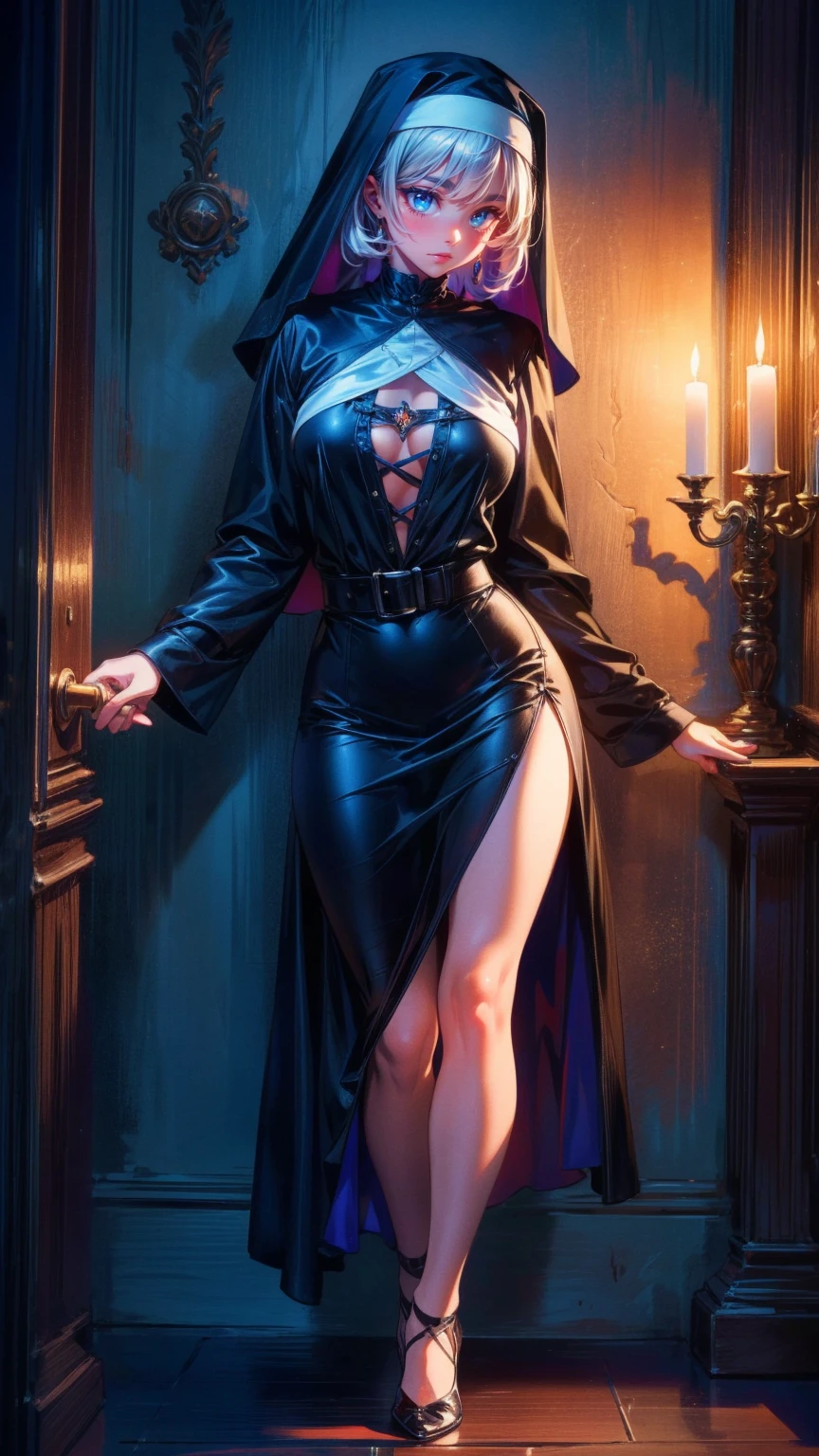 (absurdes, ah high, ultradetailed), ((A girl)), a 1girl, androgynous vampire, High Stability, ((white colored hair)), pubic tattoo, ((чрезвычайно детализированные обои CG unity 8k, intricate detials, (style-swirlmagic: 0.8), portraite of a, looking a viewer, 独奏, (full length: 0.6), dynamicpose, Detailed background, Madness in the eyes, floating in the air, A Necromancer, Evil to the bone, Red clouds, casting spell, fireball, Dark hooded mantle, The Dark Circle, Underworld, Warhammer theme, bringer of false light, Dark clouds, floating chunks of dirt, decadence, Outgoing evil energy, dark aura, Broken shackles)), (cowboy shot) junji ito 4 k, with long gray hair, ito junji art, style of junji ito, portrait of sadako of the ring, Gentle androgynous princess , Beautiful androgynous princess, nice feet, detailing, Burst breasts, extra high resolution, 8K, (Lovely Medium Breasts), perfect ???????, (shapely body), Beautiful slender legs, Extremely detailed eyes and face, beautiful detail eyes, extremely detailed body, ((Gloomy color scheme:1.6))