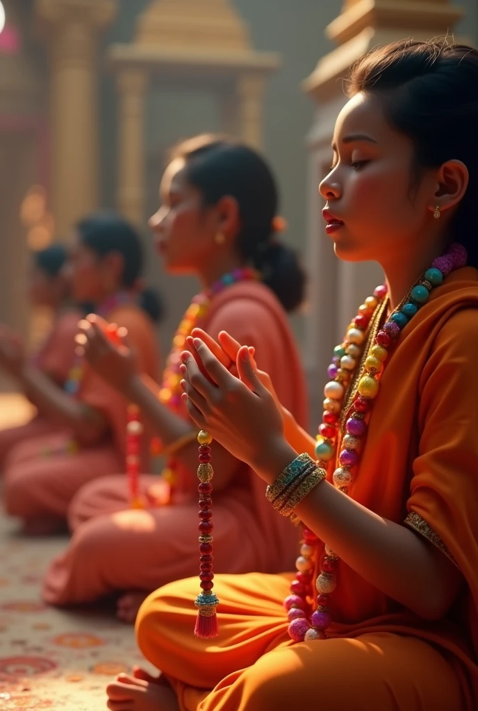 Hindu Girls reading Namaz