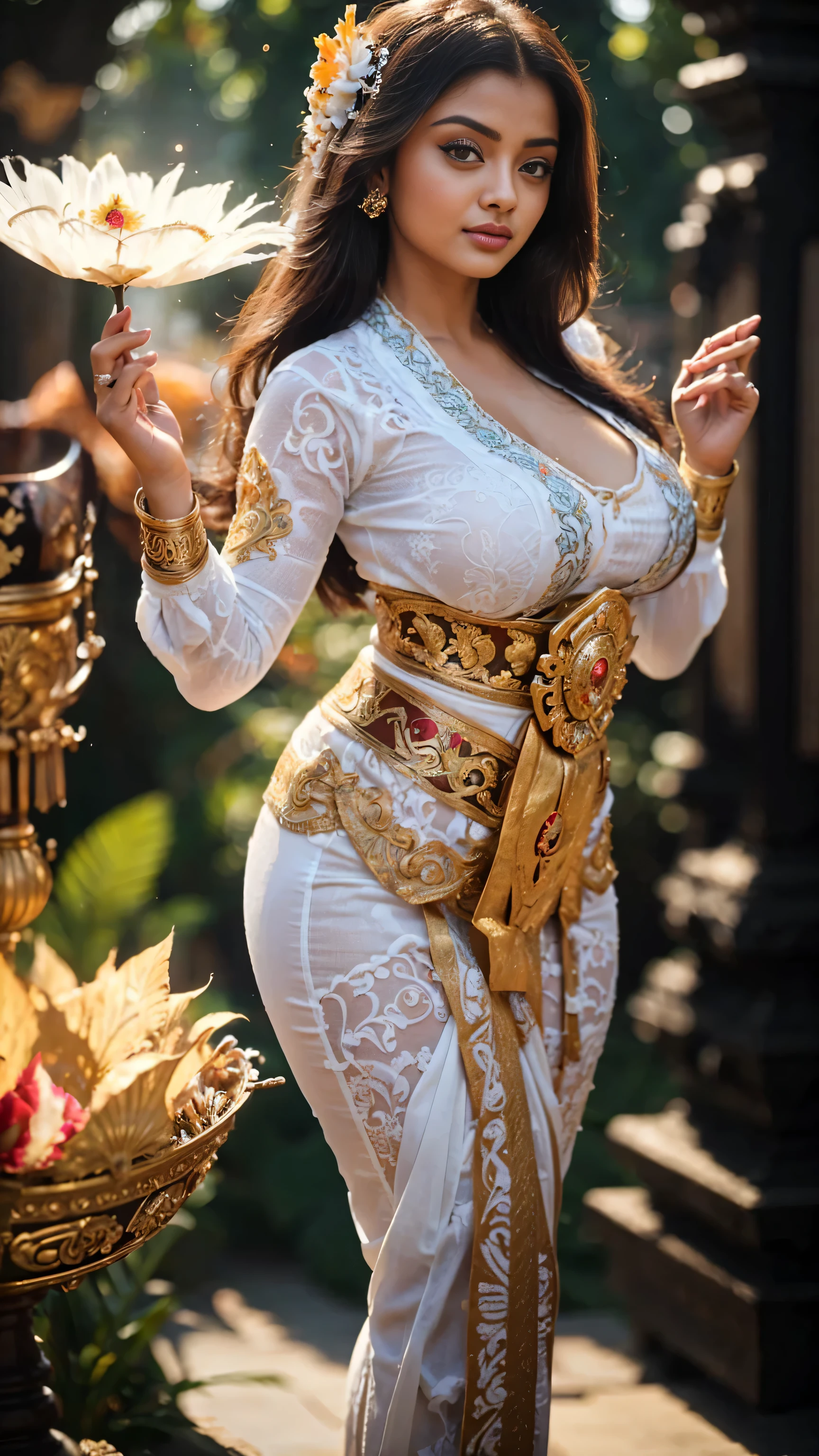 masterpiece, malaysian girl, indonesian girl ,ultra realistic,32k,intricate details, sharp focus, realistic, closed, seductive pose, black eyes, jewelr, lips, realistic, looking_at_viewer, wet skin, shiny skin, SHORT SLEVES, indonesian clothes, bali, balinese, cityscape, transparent standing pose,(( red kebaya)),perfect breast, big breast, full body,busty body,curvy body,long hair,beauty face,cowboy shot,