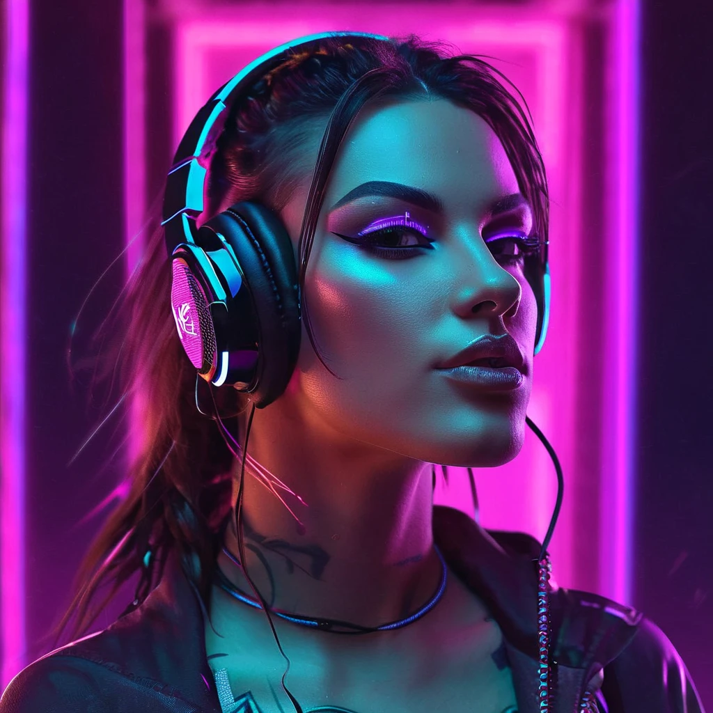 Madison Beer as ultra-sharp and realistic detailed Fortnite character (gaming Girl), nerd, gaming, heels, detail, erotic facial expression, dark hair, Barbie Figure, female,