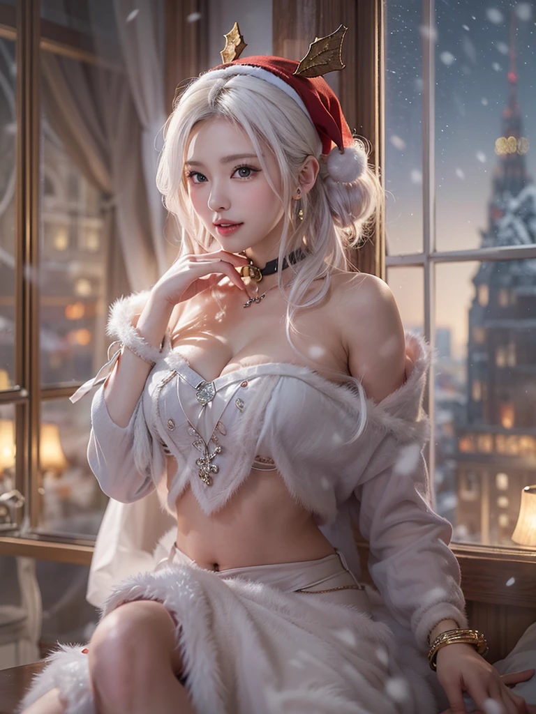 1girl, fine details, Yellow eyes, burgundy eye shadow, white fur, wolf ears, wolf tail, Masterpiece, NSFW, stripper, , lewd, Perverted, Lustful, Mature woman, Sexy, Posing, shiny clothing, Fabric exposure,