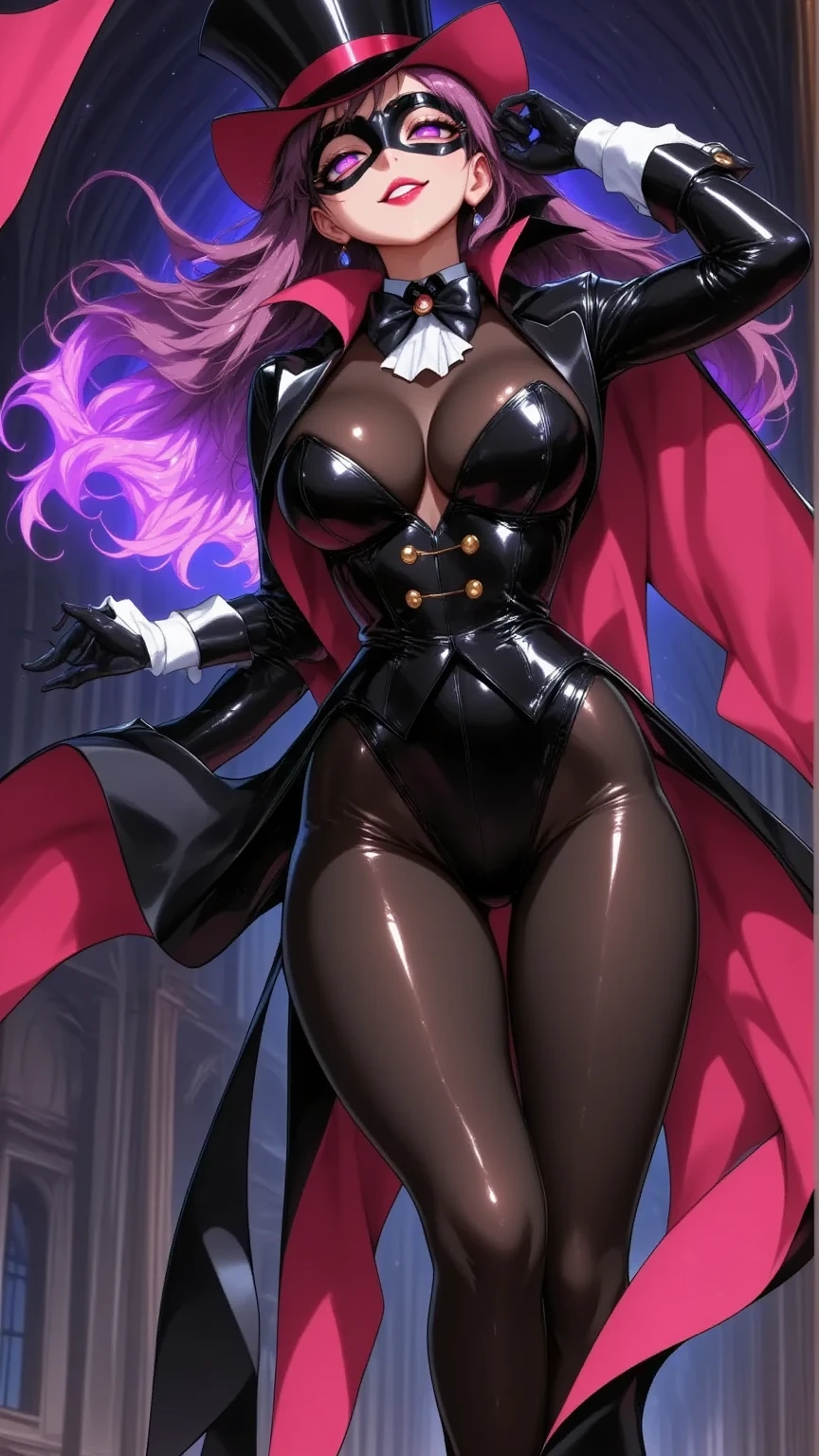  1 Young Beautiful Dark Elf Woman,(masterpiece:1.3, top quality :1.3, very detailed depiction:1.3, incredible high resolution :1.3,High quality anime drawings),( latex dress, leotards, bodystocking , leather chokers , black tights,),( brown skin next to a woman:1.3, purple eyes,My round and round eyes :1.3, mind control, big breasts,Glossy lipstick,Curvaceous Body,High quality skin, Beautiful Fingers ,Beautiful hands),( bewitching smile, is opening her mouth,blush,A flushed expression,Passionate, covering the viewer,Temptation to depravity ,A feverish breath, extending their hands to the viewer ),sweat, full body image , on the bed,Upper body image:1.3,Bringing their face close to the viewer ,